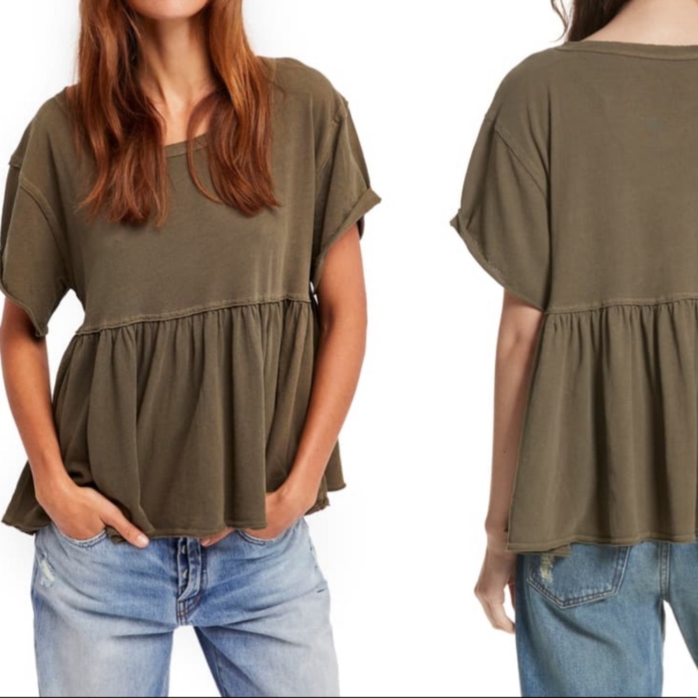 Free people peplum top